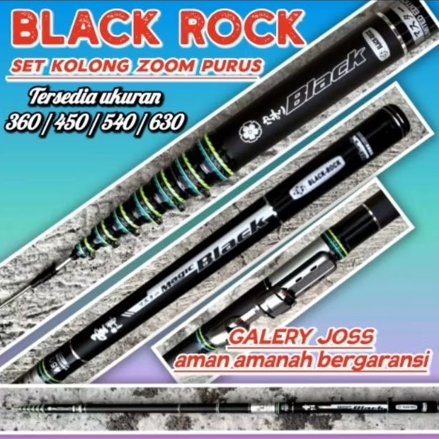 tegek kolong black rock 360 450 540 630 tegek kaku bahan carbon