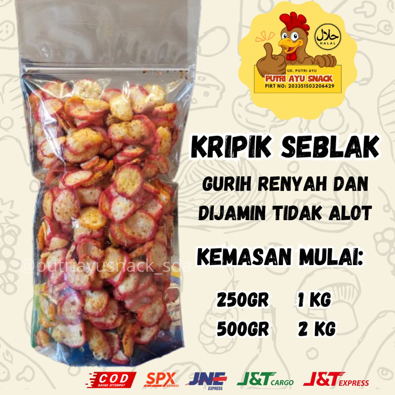 

Kripik seblak pedas 250gr