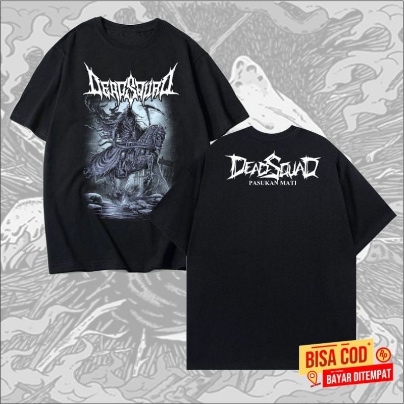 kaos pendek band metal DEADSQUAD original distro - kaos pendek MUSIK METAL DEADSQUAD distro original