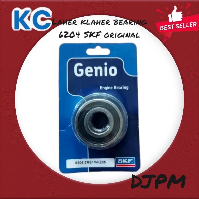 Laher Klaher Klaker Bearing Bering 6204 SKF Original Asli