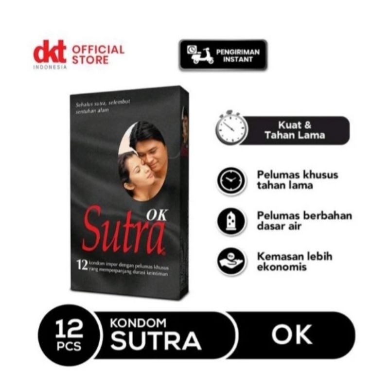 Kondom Sutra OK isi 12 - Kondom Sutra Hitam OK
