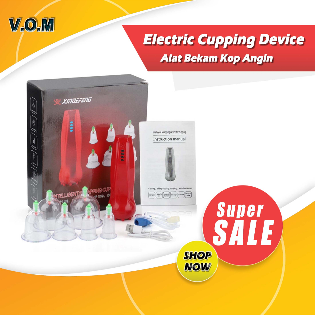 Alat Bekam Kop Angin Elektrik Cas - Electric Cupping Device 0964