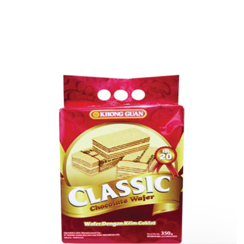 

Khong guan Classic chocolate Wafer 350g milk Marie 375g