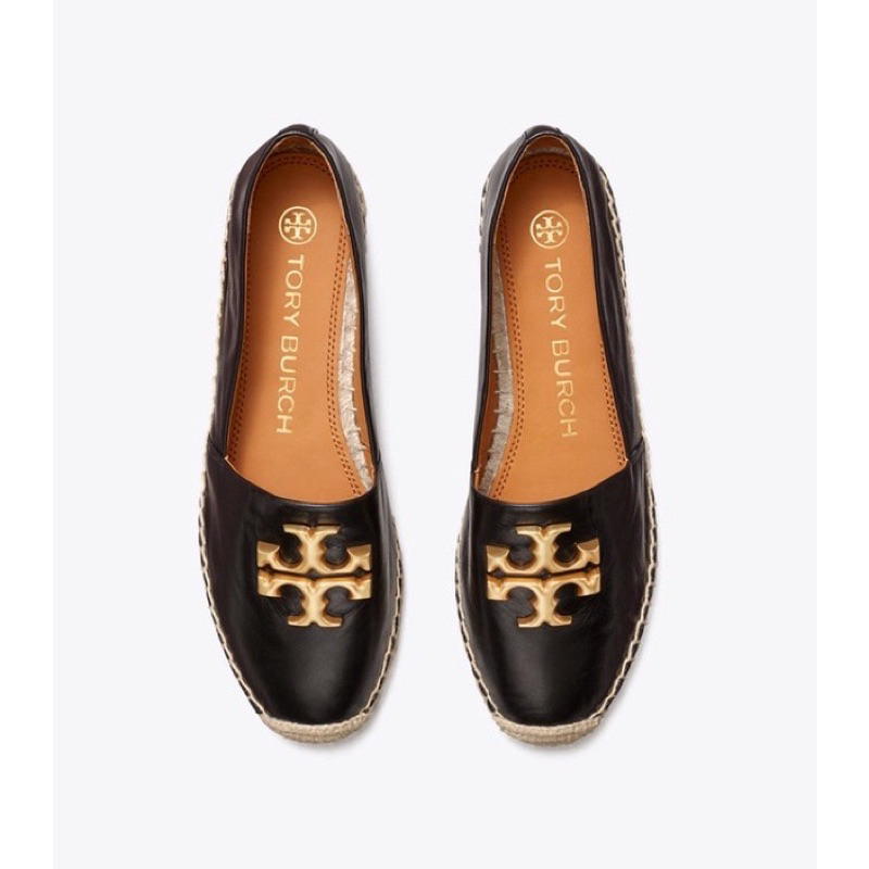 [ORIGINAL 100%] Tory Burch Shoes Eleanor Espadrille -Perfect Black