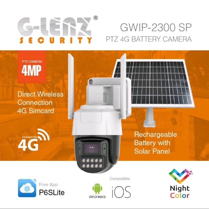 GLENZ CCTV SIMCARD 4G OUTDOOR 4MP - GWIP-2300-SP