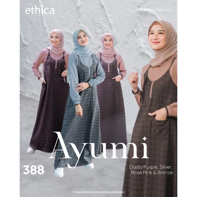 Ethica Ayumi 388 | Gamis Ethica Terbaru | Gamis Ayumi Terbaru | Gamis Kekinian | Gamis Remaja | Gami