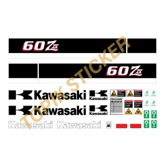 Stiker Wheel Loader KAWASAKI 60Z IV , Stiker Alat Berat