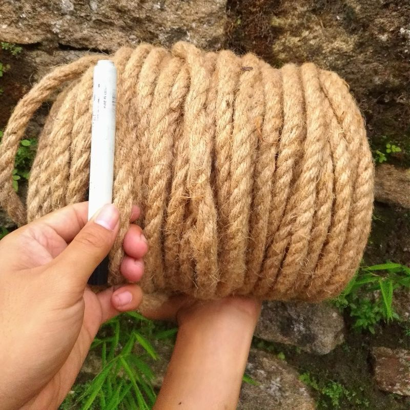 Tali tambang goni 11mm tambang serat alam dadung goni meteran