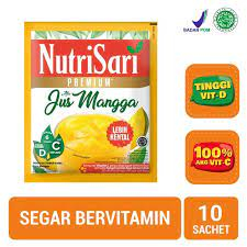 

NUTRISARI PREMIUM JUS MANGGA RENCENG SACHET MINUMAN BUBUK INSTAN MURAH