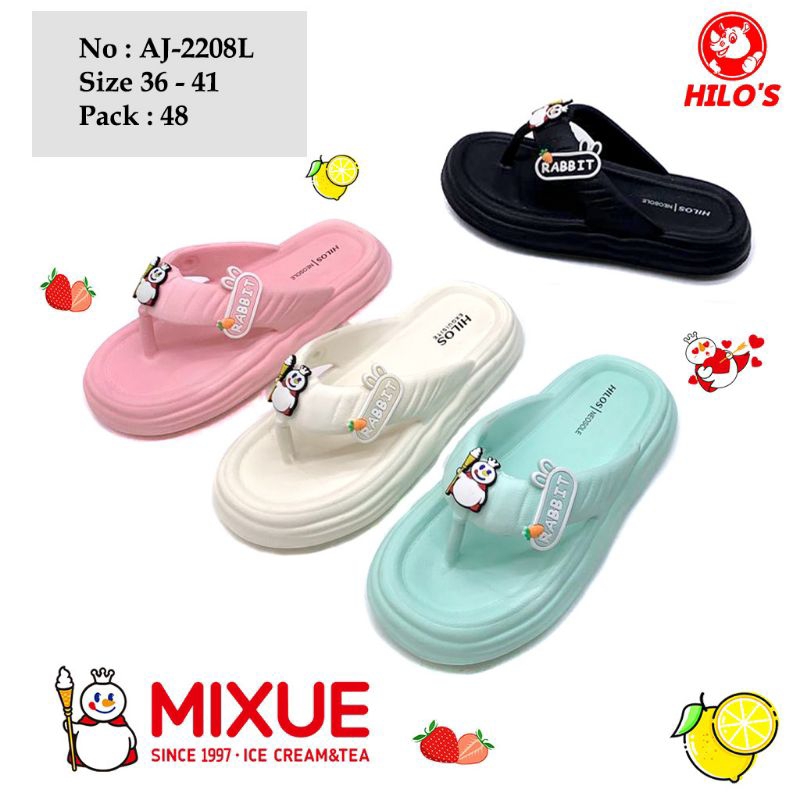 Sandal Jepit Mixue Dewasa 36-40 Sendal Jepit Perempuan Motif Mixue Eskrim Sandal Perempuan Sandal MI