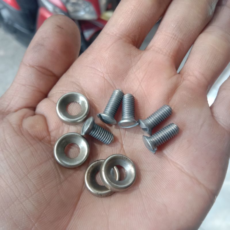 baut baud ring lampu headlamp lampu depan Vespa vbb super sprint bajaj oversize