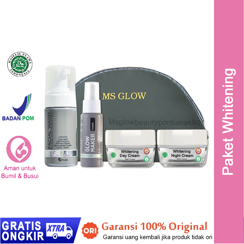 MS GLOW PAKET WHITENING | MS GLOW SELLER RESMI | MS GLOW PONTIANAK