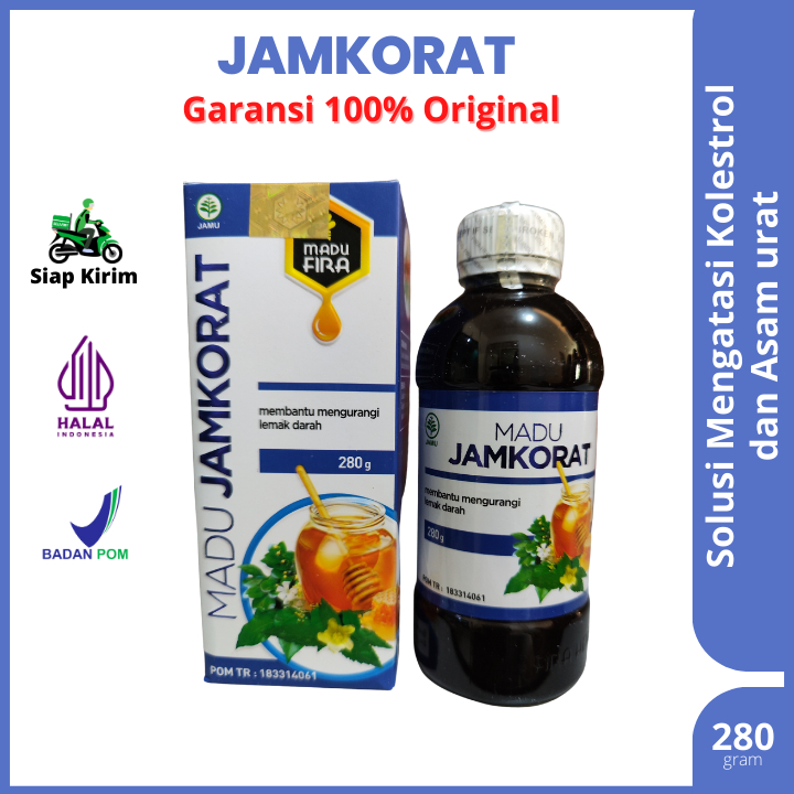 Madu Jamkorat Asli Original Obat Jamu Madu Penurun Kolesterol dan Asam Urat