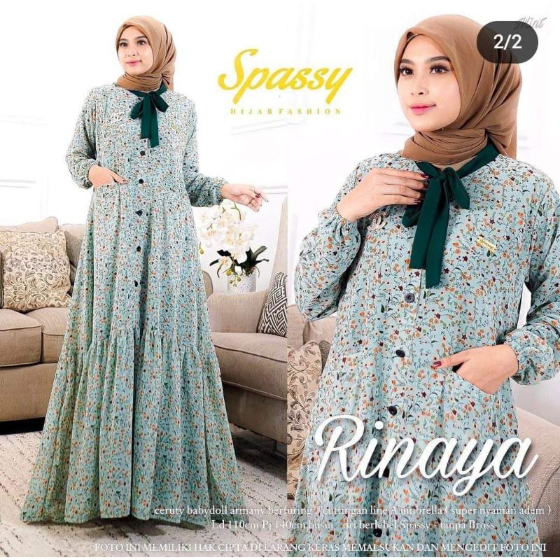 RINAYA MAXY DRESS/GAMIS RINAYA CERUTY SAKU