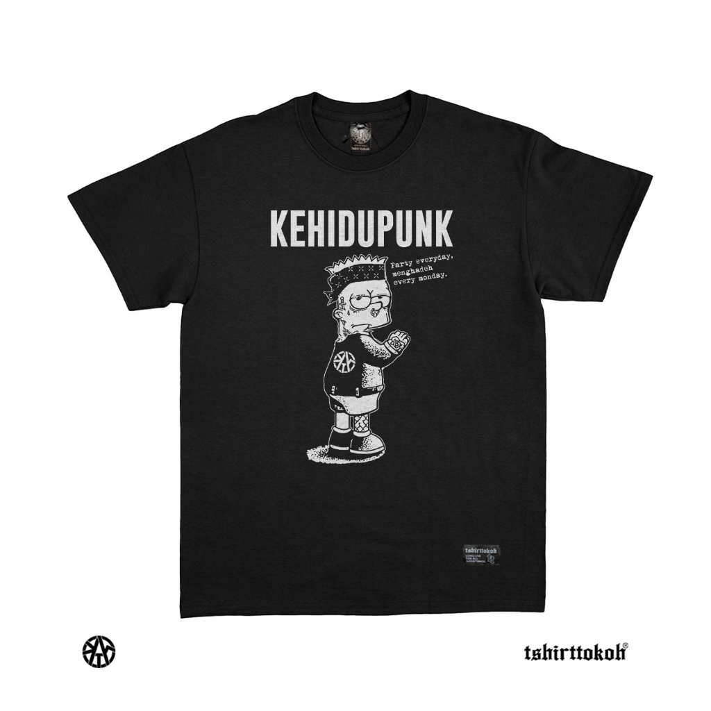 [HOT] Tshirttokoh - Kaos Kehidupunk Menghadeh Every Monday - Kehidupunk 08