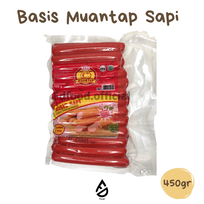 

SOSIS MUANTAP SAPI / BASIS MUANTAP SAPI / ENAK GURIH ISI 25PCS 450Gr