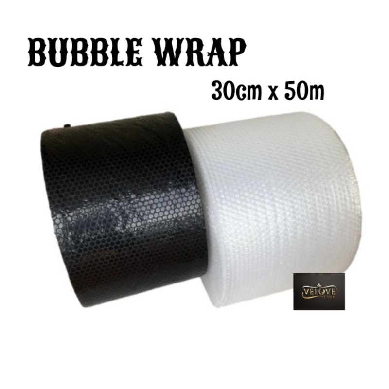 

BUBBLE WRAP 30cm x 50m HITAM/BENING