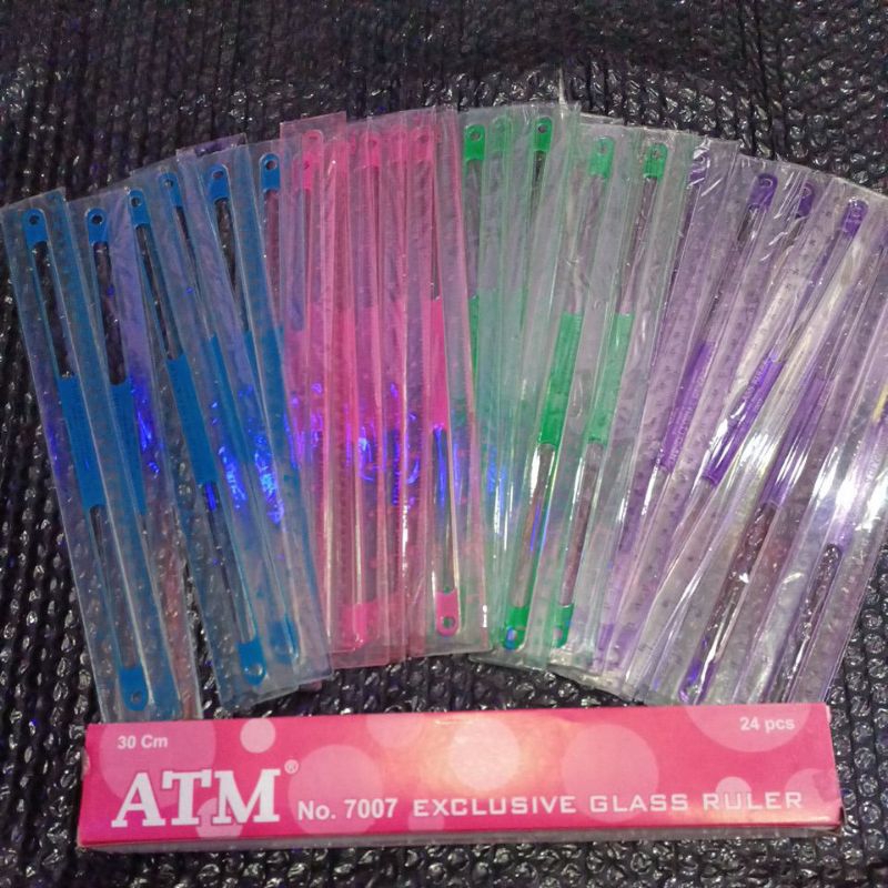

Penggaris plastik 30cm 1bok 24pcs