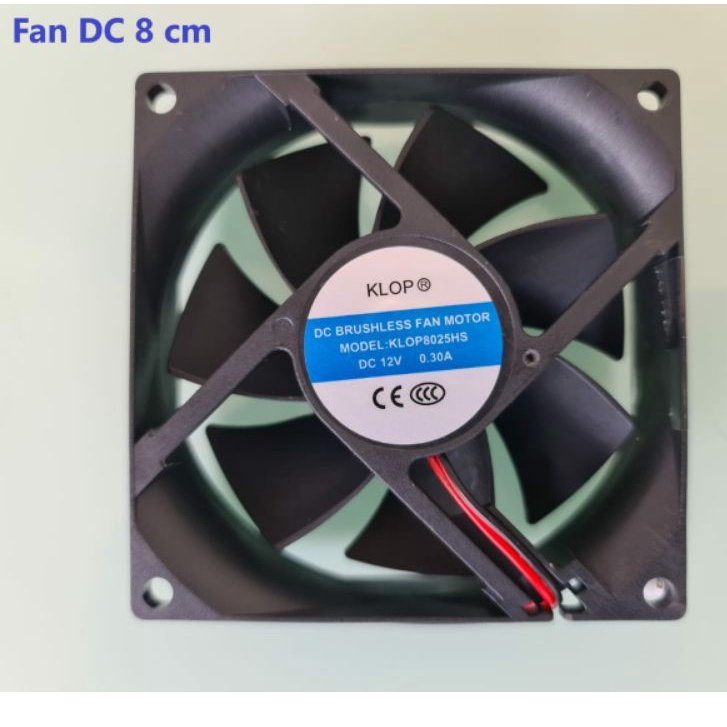 Kipas Fan DC 8 cm 12V 0.30 A
