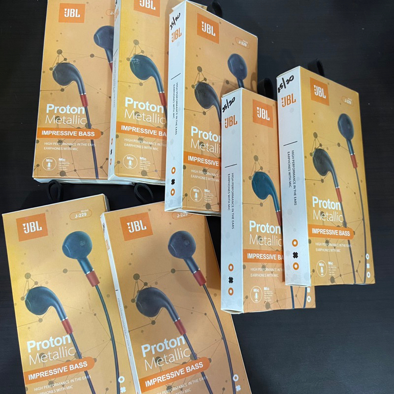 HEADSET J VA-258 IMPRESSIVE BASS HANDSFREE EARPHONE J VA258 PROTON METALIC PURE BASS