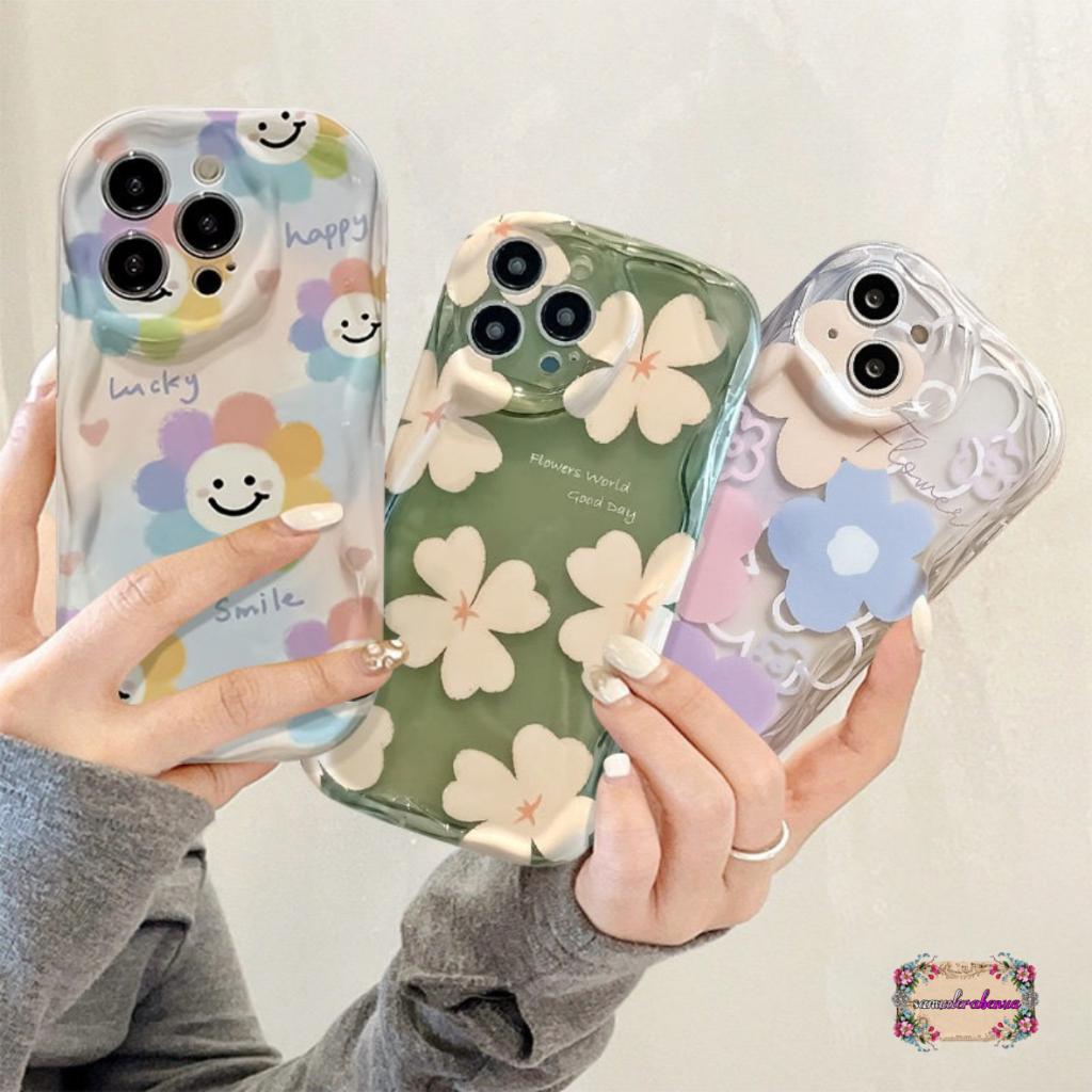SS849 Fresh Floral Case Untuk Infinix Smart 5 6 HD 6 PLUS 7 8 10 HOT 9 10 11 12 20 30 PLAY 40I 40 PR
