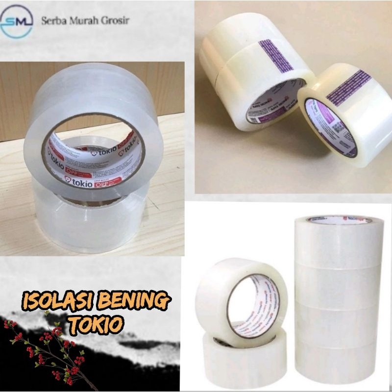 

lakban bening/lakban isolasi bening/isolasi bening tokio 48mm X 72 transparan
