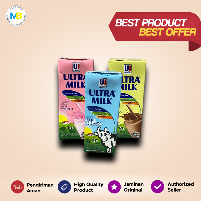 

Susu UHT Ultra Milk 200 ml