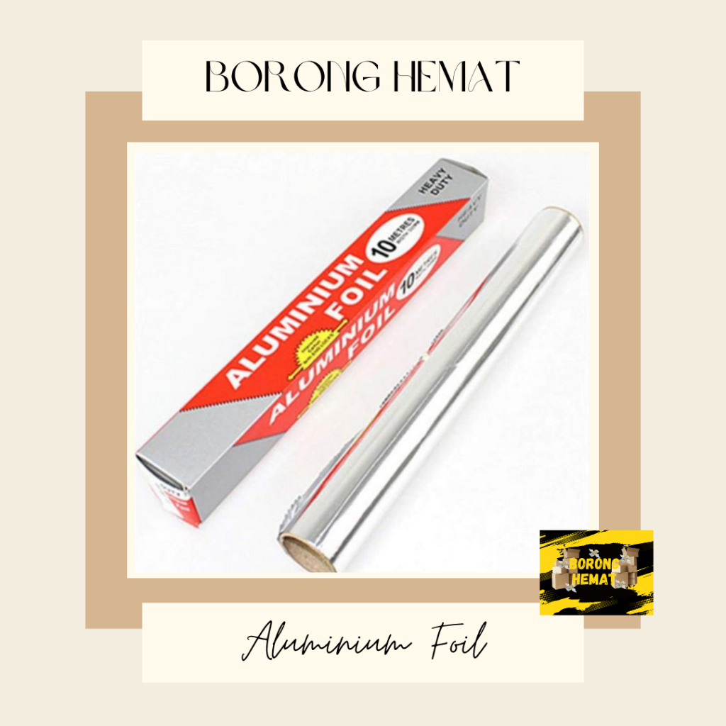 ALUMINIUM FOIL 30CMX10M MURAH FOODGRADE ALUMINIUM FOIL UNTUK MEMASAK