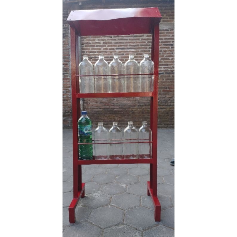 rak bensin eceran bahan besi tebal