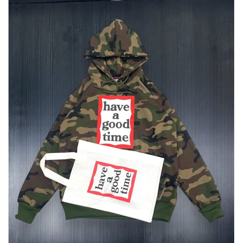 HOODIE HAVE A GOOD TIME CAMO HIGH QUALITY CASUAL HYPE FASHION PRIA