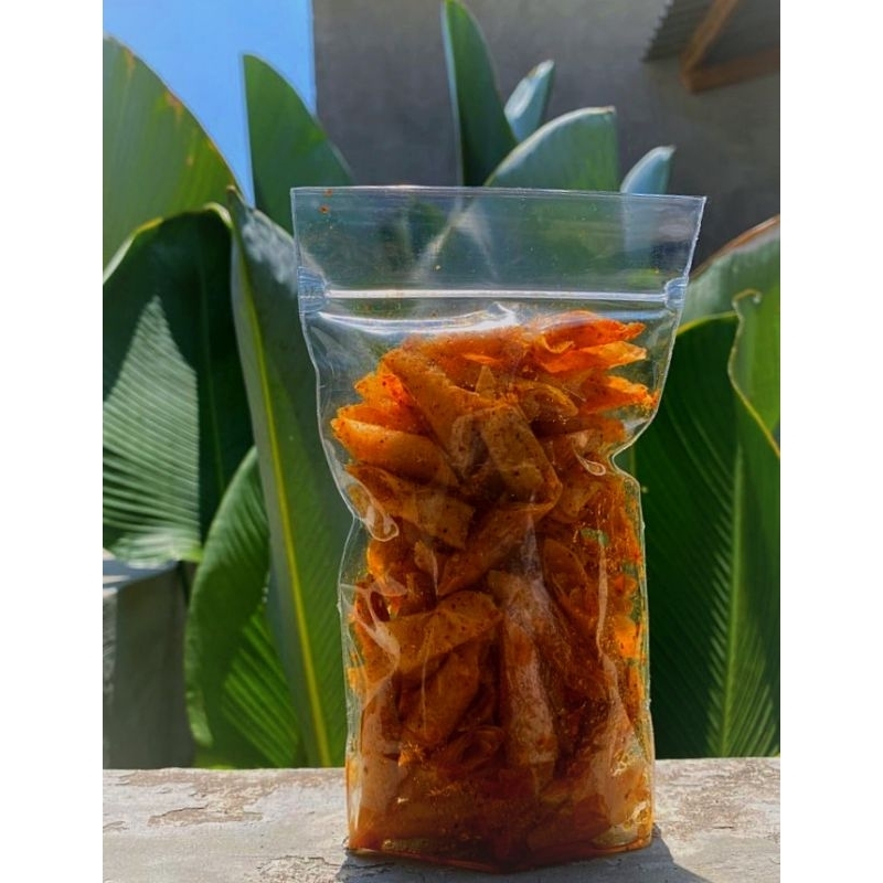 

kripik kulit lumpia aneka rasa 100g |original keju balado & pedas