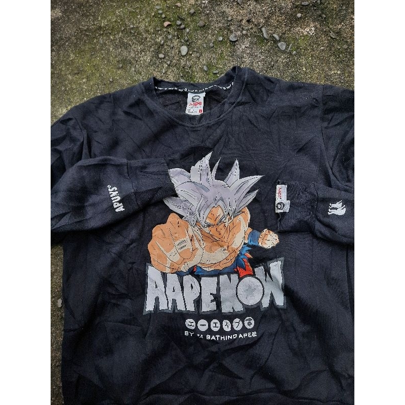 crewneck aape x dragonball second preloved