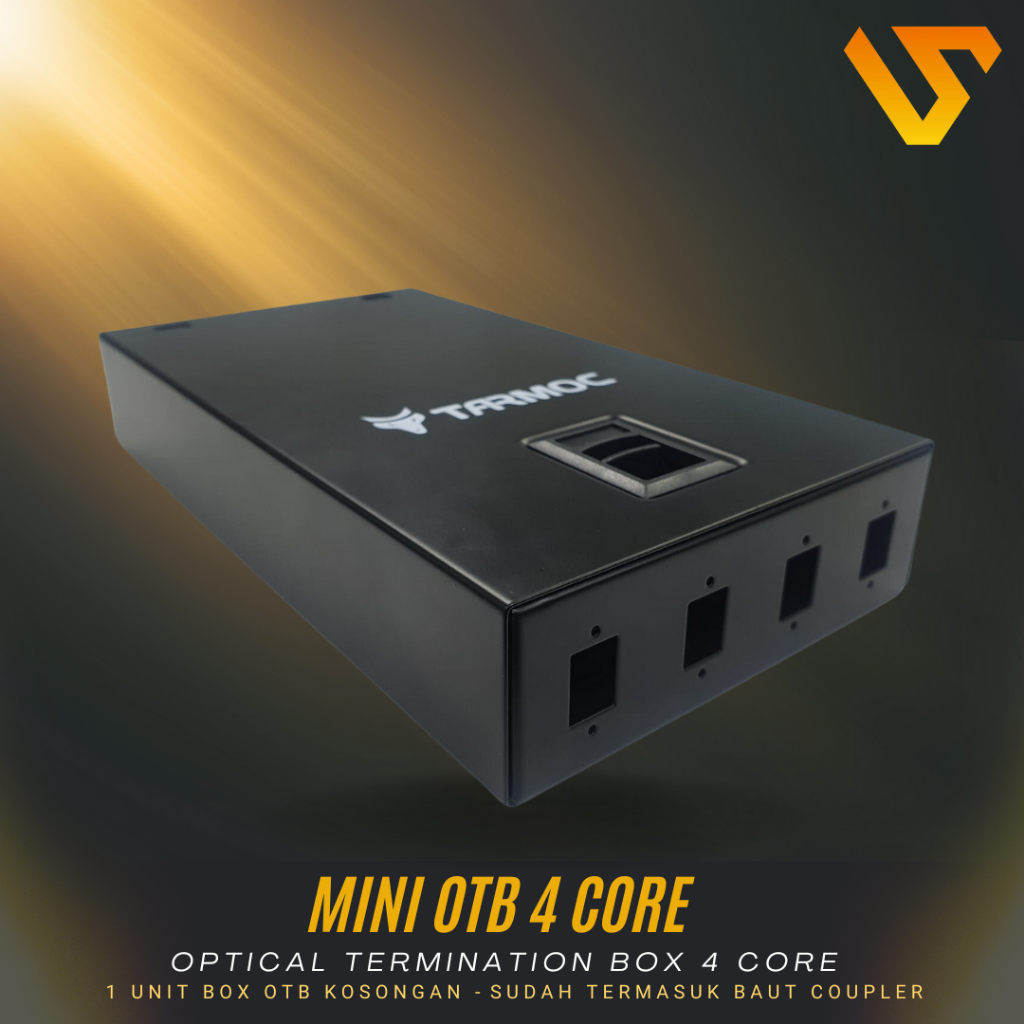 Tarmoc Fiber Optic mini OTB 4 Core SC | Roset FO Besi 4C Kosongan