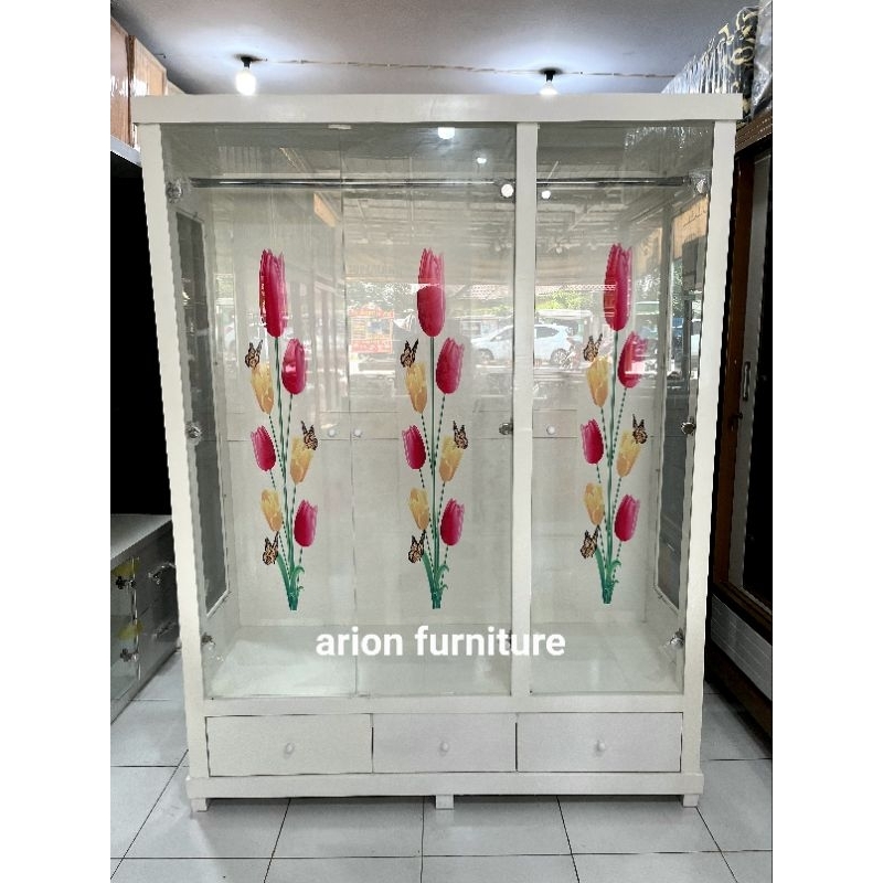 Pajangan gamis 3 pintu jumbo/Pajangan butik pengantin minimalis 3 pintu BESTSELLER