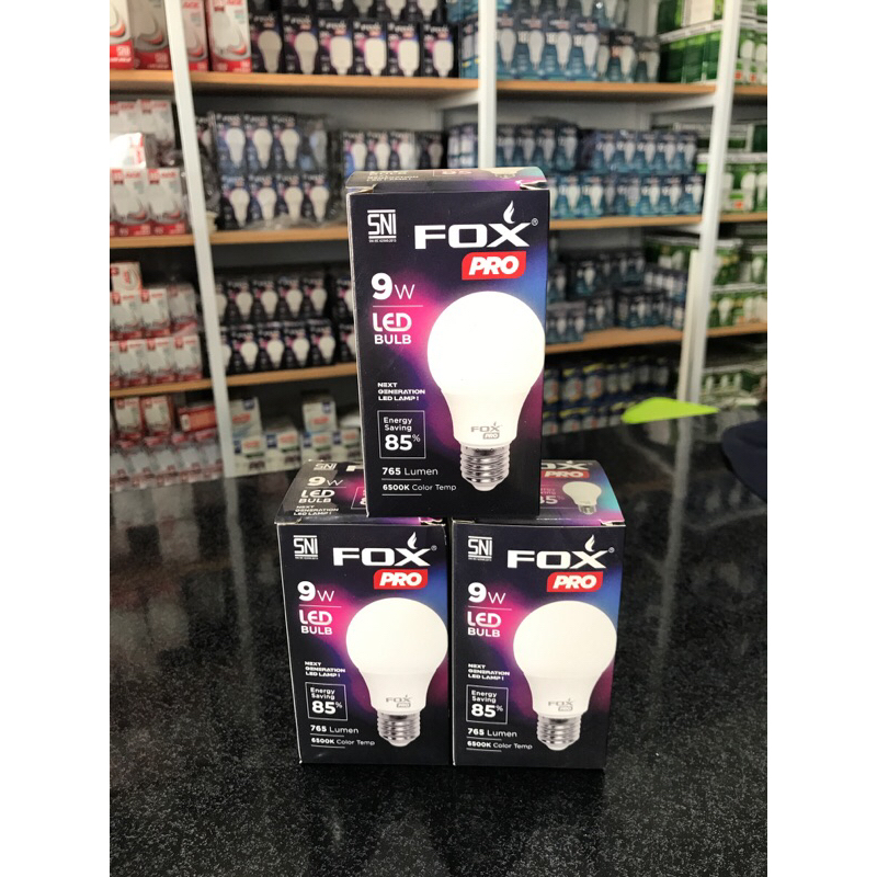 Lampu LED Fox Pro 9Watt Cahaya Putih