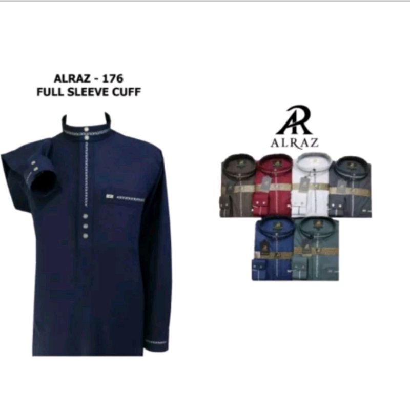 JUBAH AL RAZ BORDIR KATUN PREMIUM LENGAN MANSET