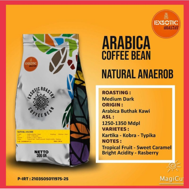 

kopi Arabika natural anaerob 1kg speciality