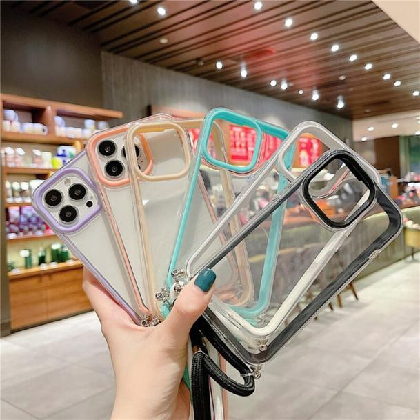 [TERBARU] Case Suitable For IPHONE 11 12 13 Pro Promax 12 13 Mini Sling Clear Colorful List