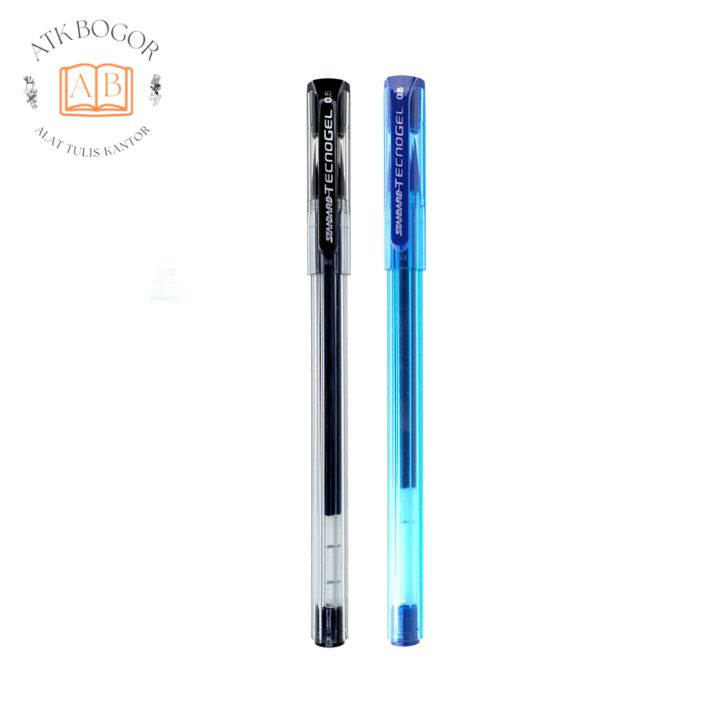 

Pulpen Jel Lancip Ukuran 0.5 Tinta Hitam / Biru Standard Tecnogel Needle Tip Gel Pen - Isi 1 Pack / 12 Pcs