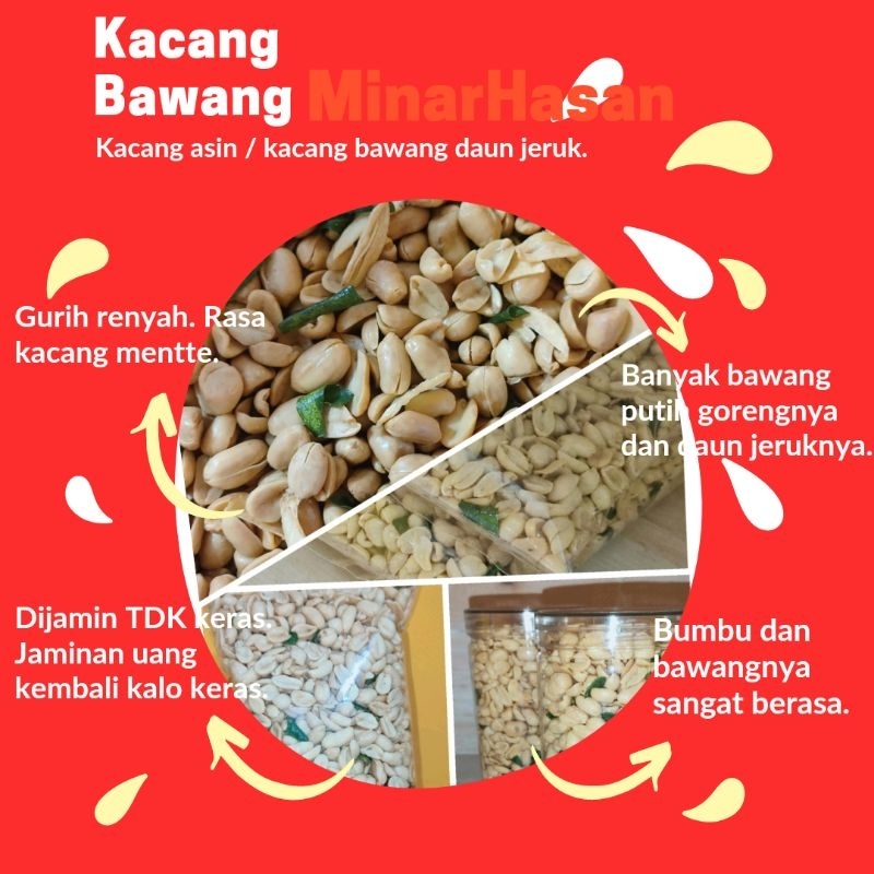 

Kacang Bawang. Kacang Asin. 500 gram
