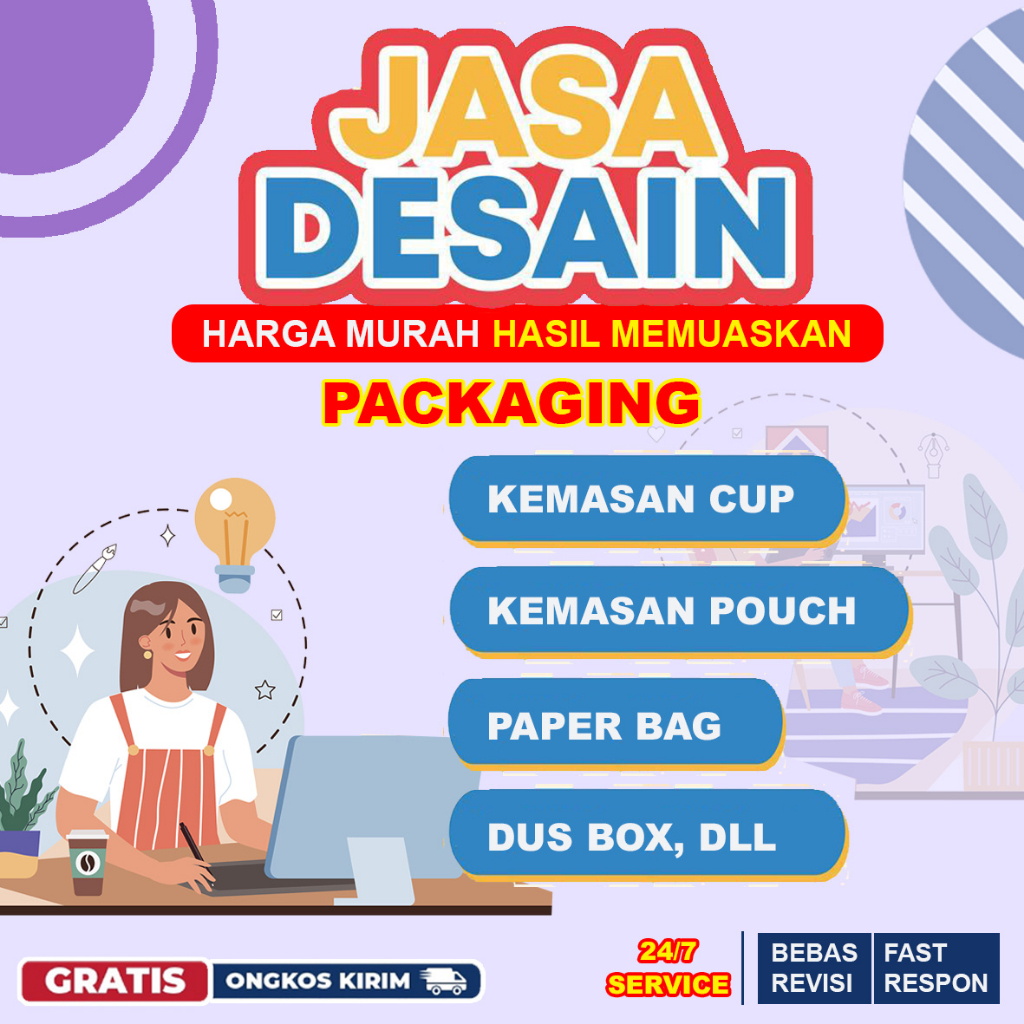 

Jasa Desain Kemasan Packaging | Paper bag | Kemasan Pouch | Gelas Cup Dll