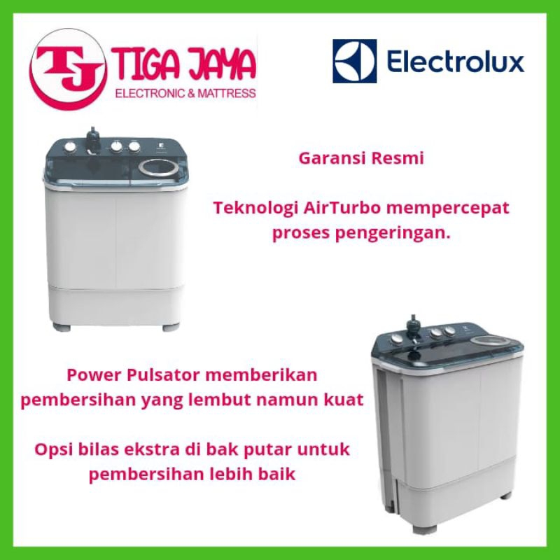 ELECTROLUX EWS98262WA MESIN CUCI 2 TABUNG 8 KG EWS 98262WA