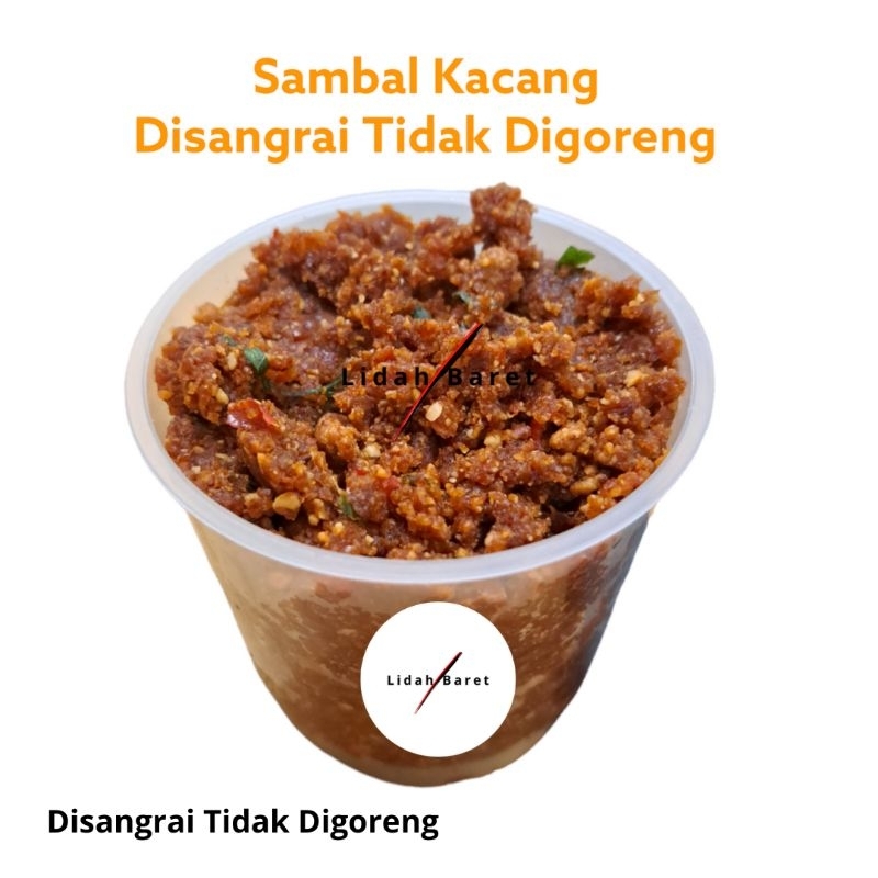 

Lidah Baret Sambal Kacang Sangrai Tidak Digoreng (200 ml)