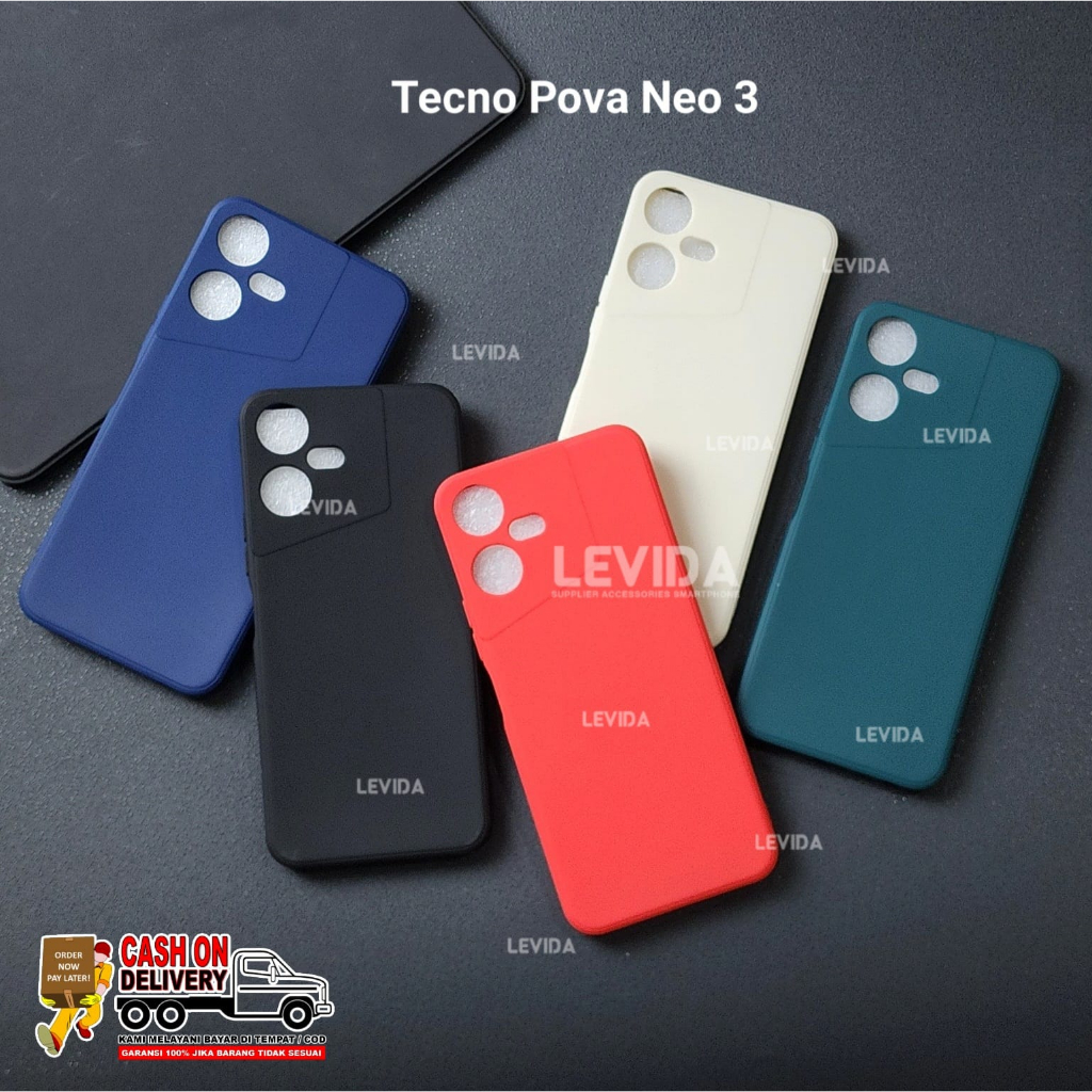 Tecno Pova Neo 3 Tecno Pova Neo  Softcase Macaron Square / Case Square Edge Case Tecno Pova Neo 3 Te