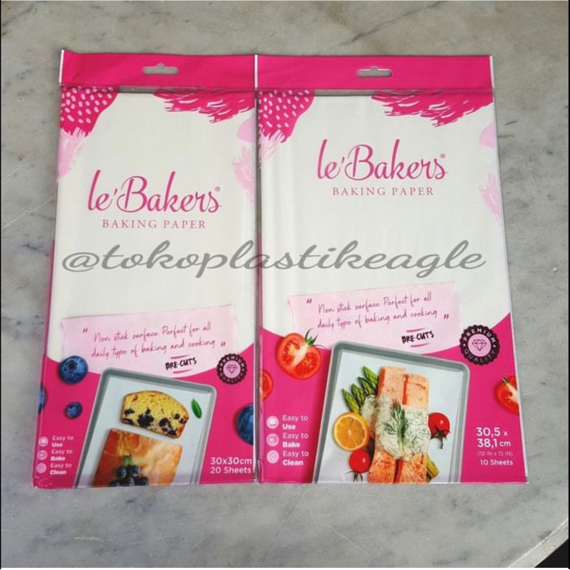 Baking Paper LE BAKERS Pre-Cuts / Kertas Baking LE BAKERS Potongan