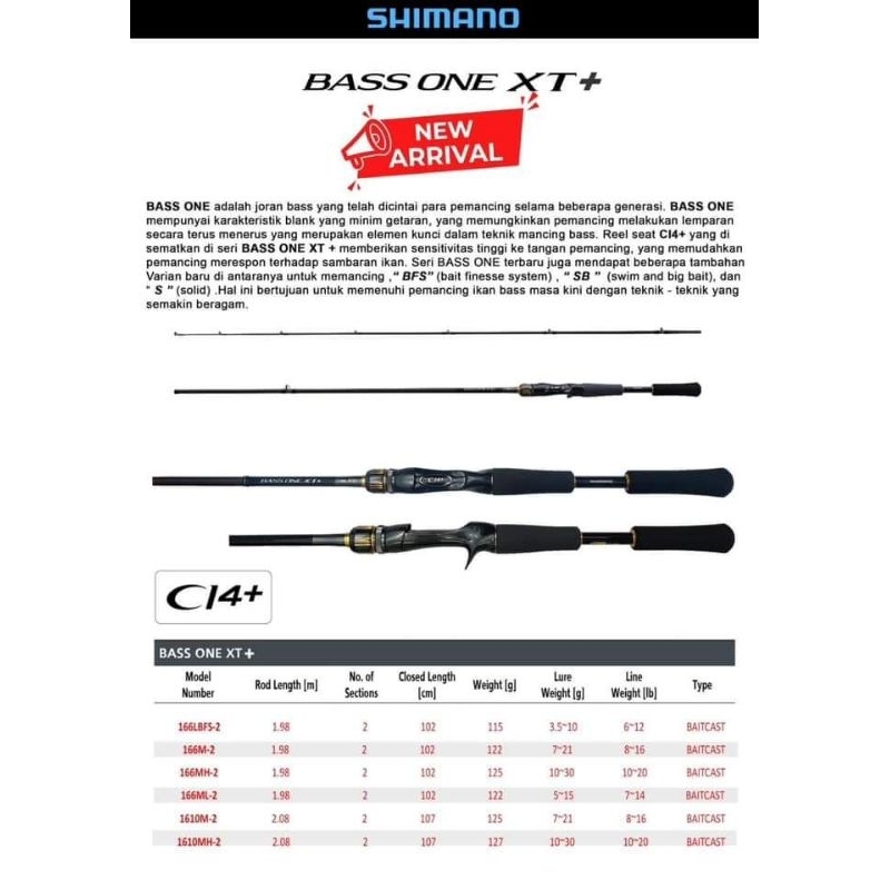 Joran Shimano Bass One XT+