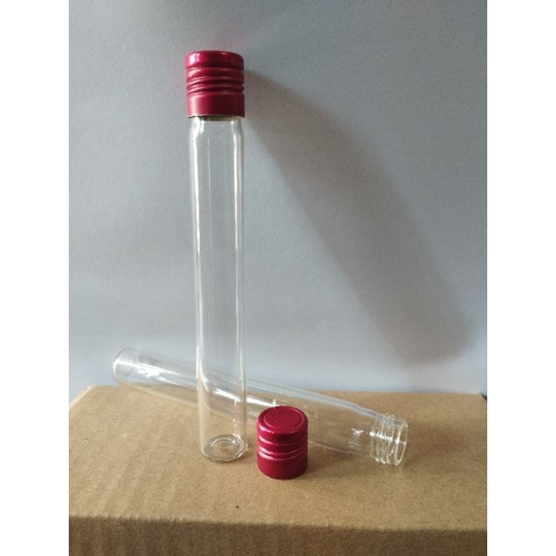 TABUNG REAKSI / TEST TUBE 15 ML TUTUP ALUMUNIUM ULIR / SCREW CAP