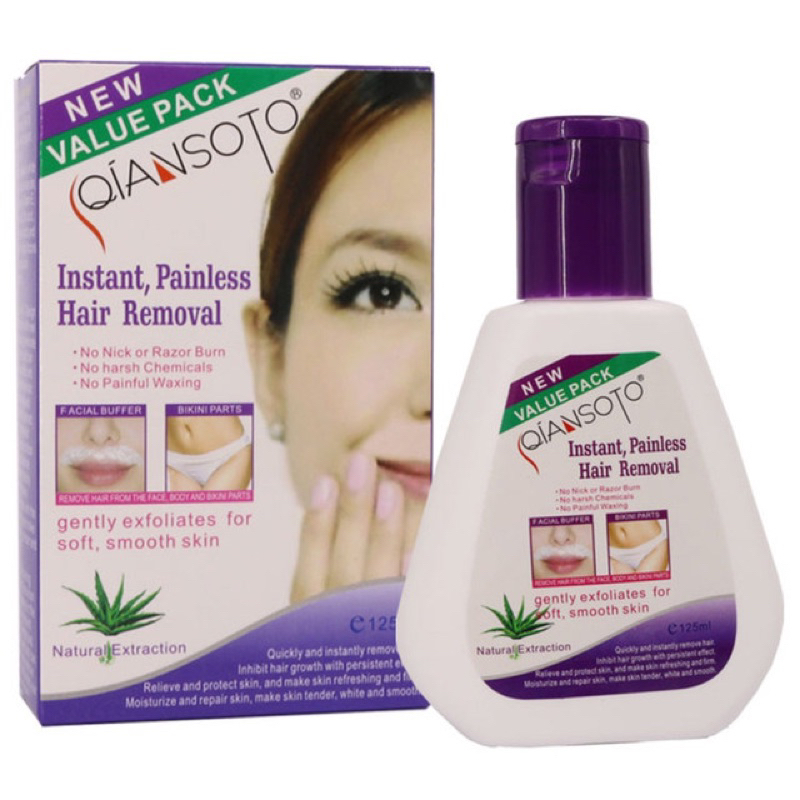 QIANSOTO HAIR REMOVAL CREAM / WAXING BULU KEMALUAN KAKI TANGAN KUMIS / WAX PENGHILANG BULU / WAXING 