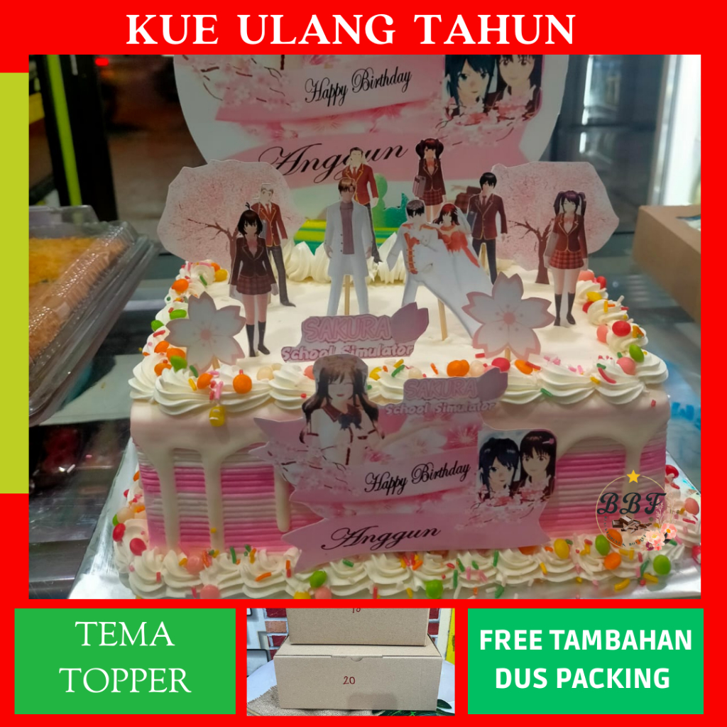 

Kue Ultah 24 / topper Ulang Tahun / Kue Ultah 30 Topper Ultah / Cake Ultah / Birthday Cake