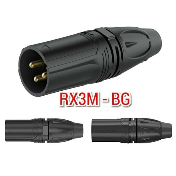 Jack Canon XLR Male Roxtone RX3M-BG